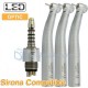 YUSENDENT® COXO CX207-GS-PQ Pieza De Mano Alta Velocidad Led Compatible con Sirona (Acoplamiento x1 + Turbina x 3)