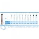100PCS Carbide Burs HP 2.35mm Para Baja Velocidad Pieza de Mano